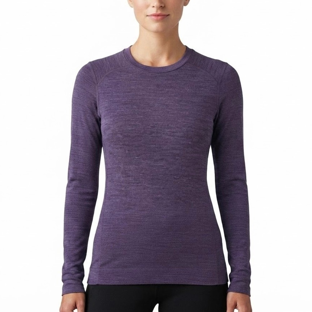 Smartwool Classic Thermal Merino Wool Base Layer Top Purple Women Size Small
